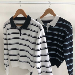 ペンダントストライプTシャツ