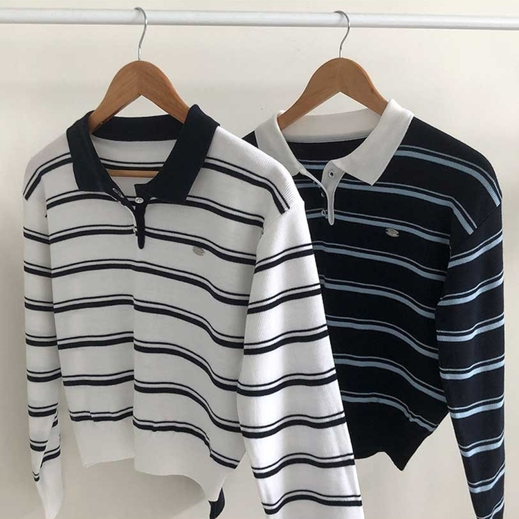 ペンダントストライプTシャツ