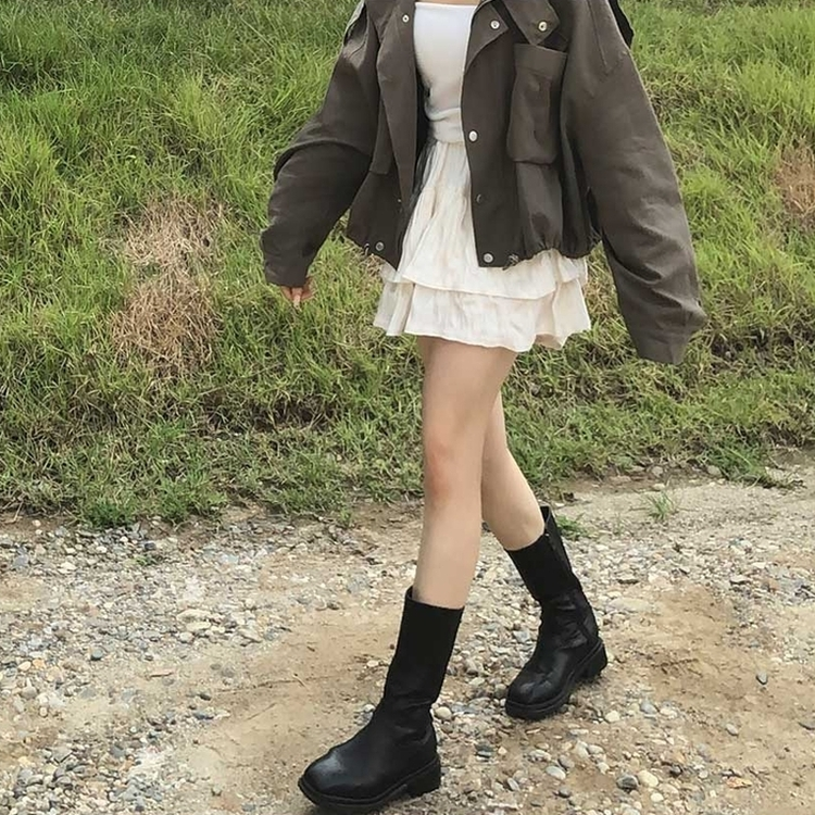 ティアードミニスカートパンツ IVORY