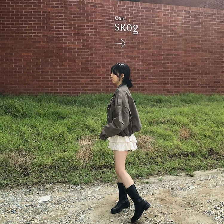 ティアードミニスカートパンツ IVORY