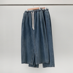 【丈別】バンディングデニムパンツ