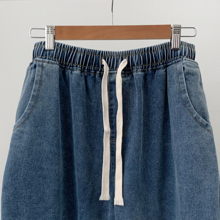 【丈別】バンディングデニムパンツ