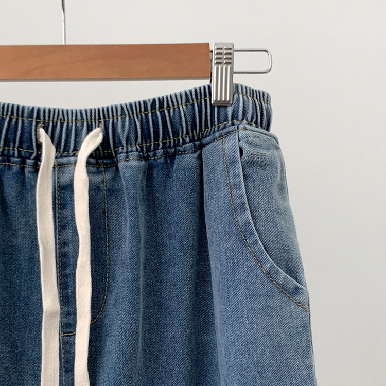 【丈別】バンディングデニムパンツ