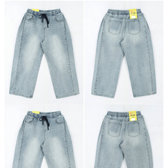 【丈別】]サイドピンタックスナップデニムワイドパンツ(6color)