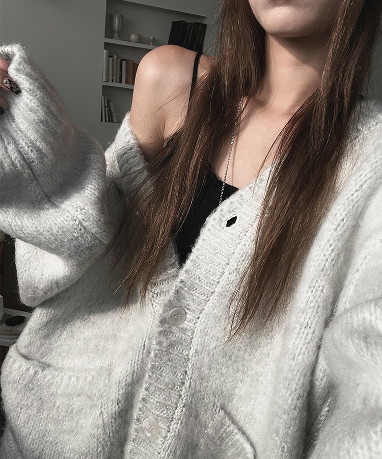 포레스트 오버 루즈 가디건 구름