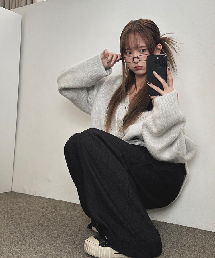 포레스트 오버 루즈 가디건 구름