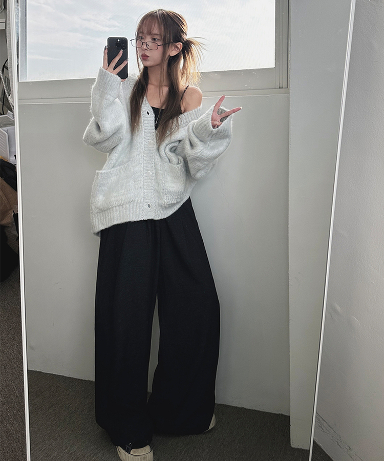 포레스트 오버 루즈 가디건 구름