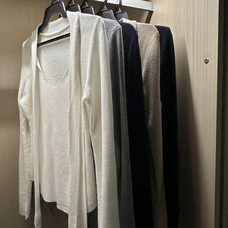 【タイ付き】ロイヤルVネックニット(5color)