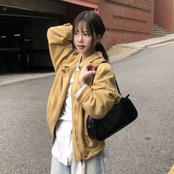 スエードルーズカラージャケット BEIGE