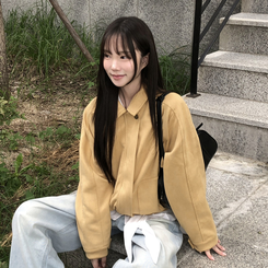 スエードルーズカラージャケット BEIGE