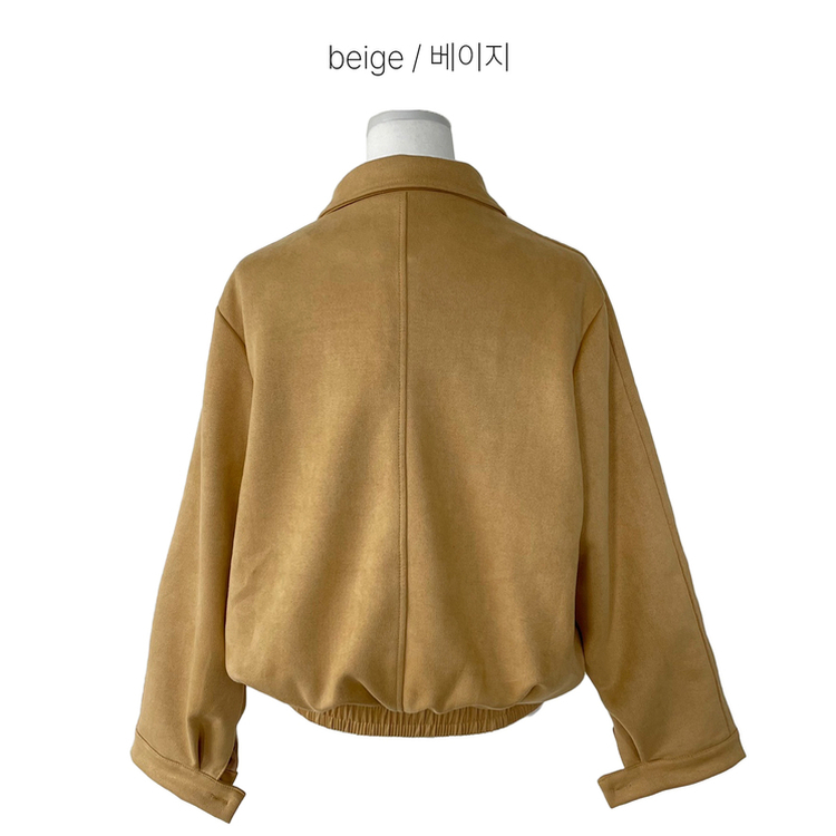 スエードルーズカラージャケット
