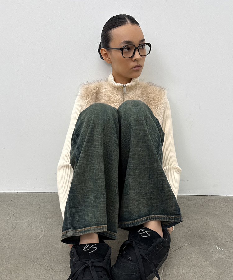 ファーニットジップアップ｜ジャンパー｜韓国ファッション通販 SONA