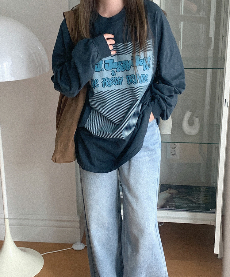 ツーランワイドジーンズ MID DENIM