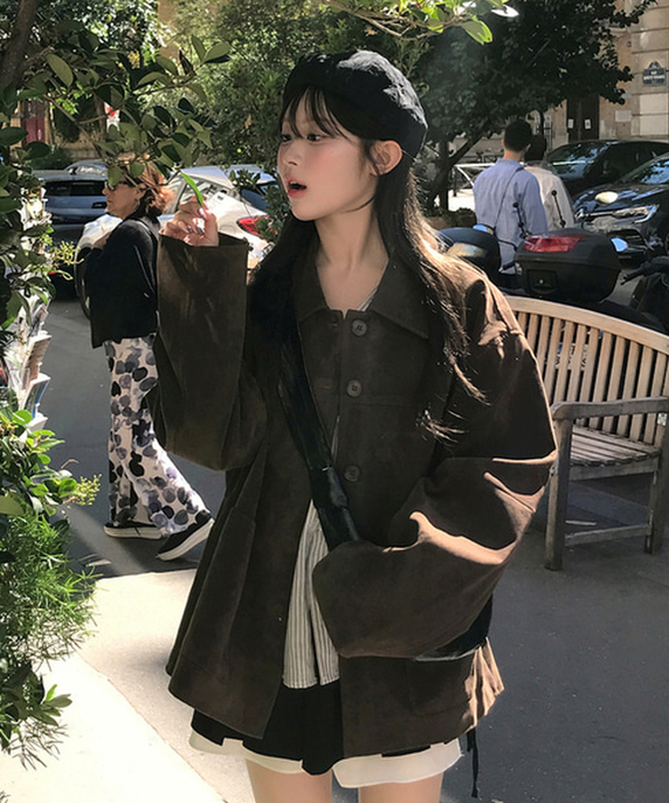 セレンヌスエードジャケット｜ジャケット｜韓国ファッション通販 SONA