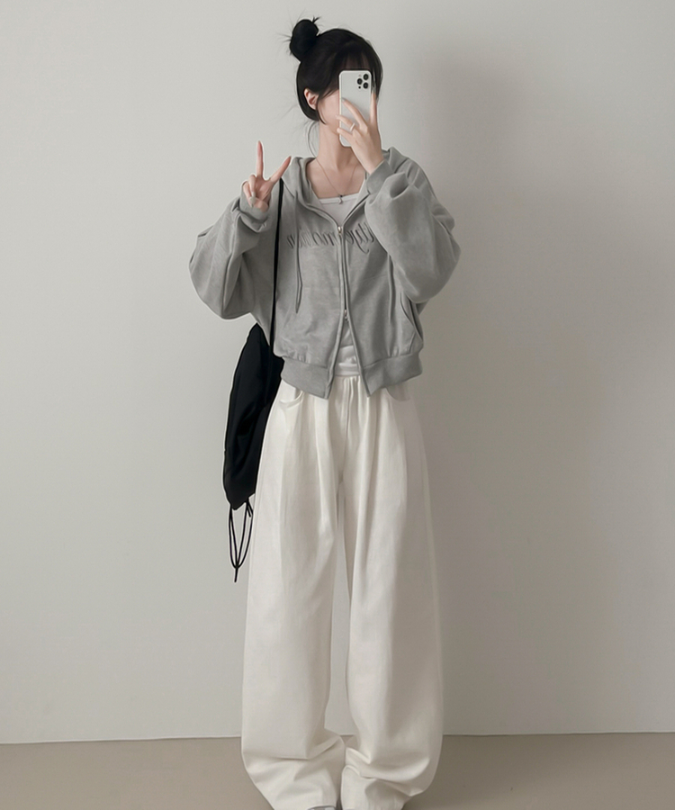 studio マルチカラー ジップアップジャンパー ハイネックダブルジップスウェットジャケット[品番：XT000011560