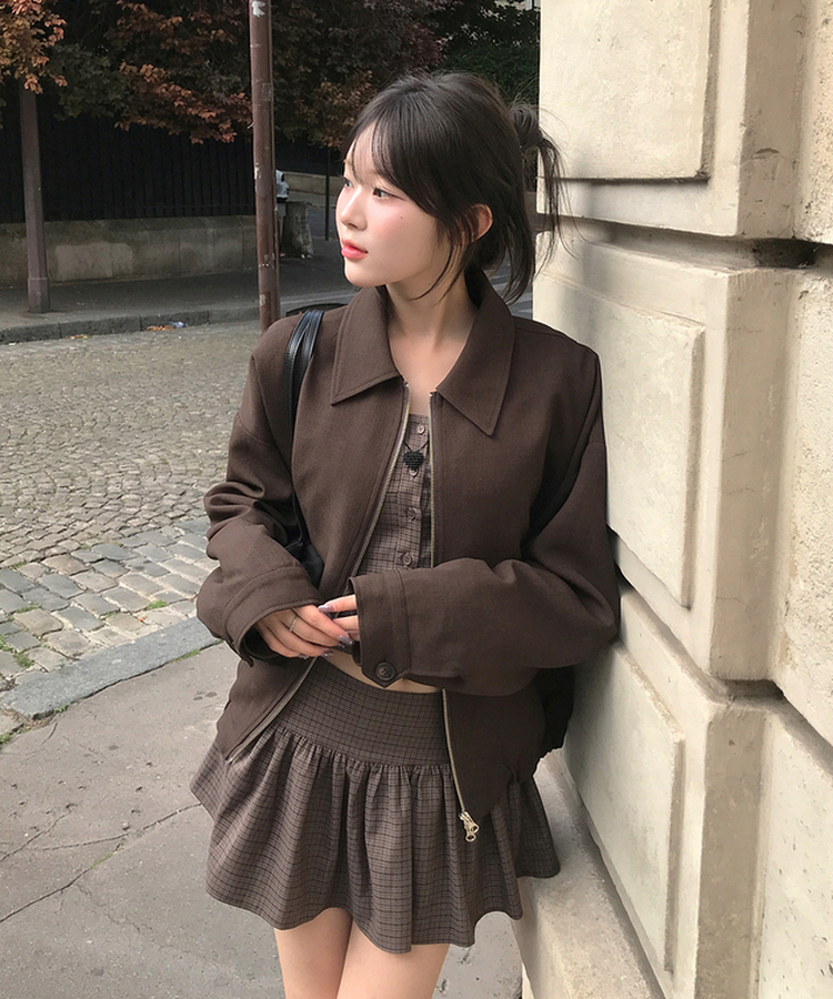 ジャケット・アウター MINI Leather like over jacket setup | Judin