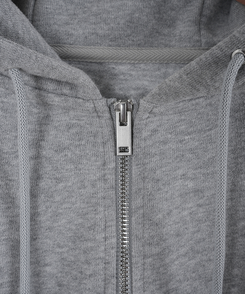 刺繍フードジップアップ