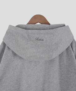 刺繍フードジップアップ