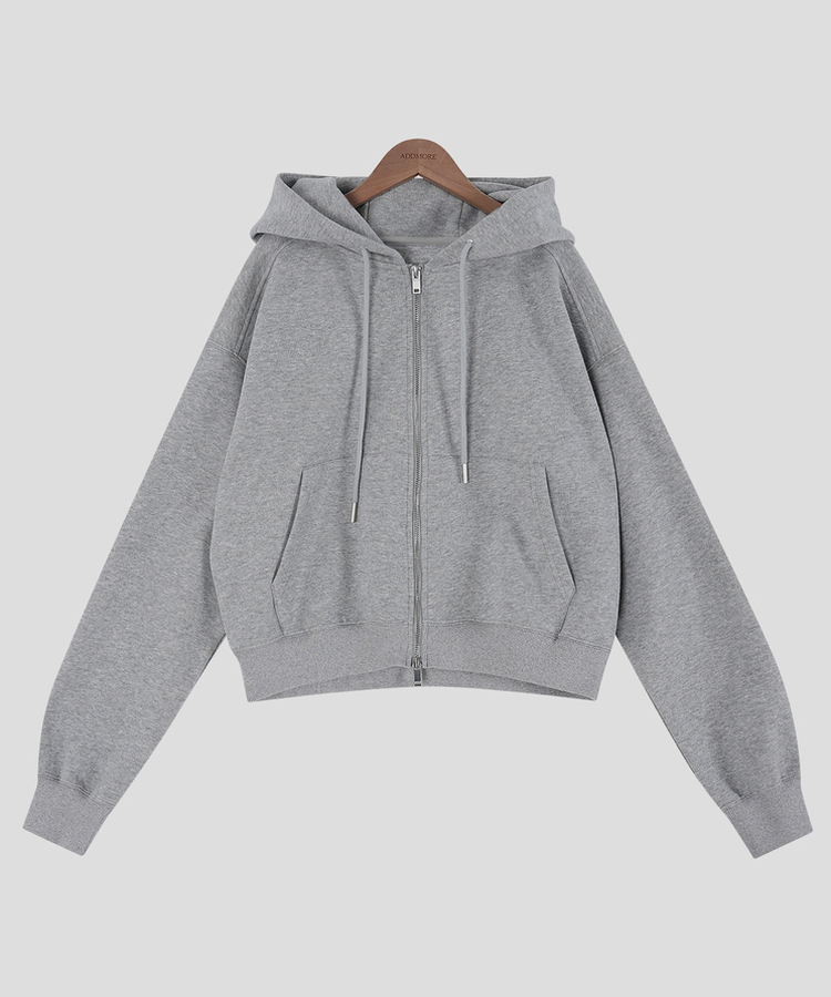 刺繍フードジップアップ