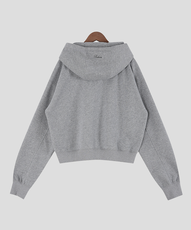 刺繍フードジップアップ