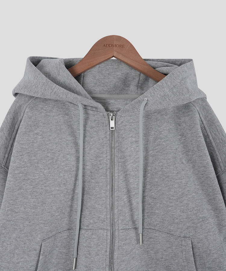 刺繍フードジップアップ