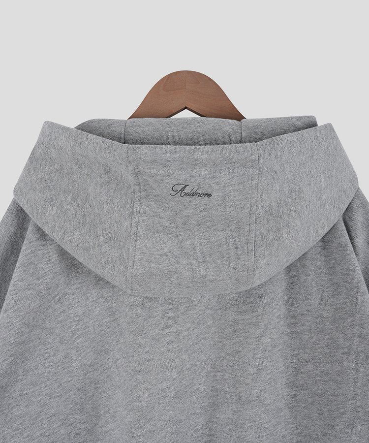 刺繍フードジップアップ