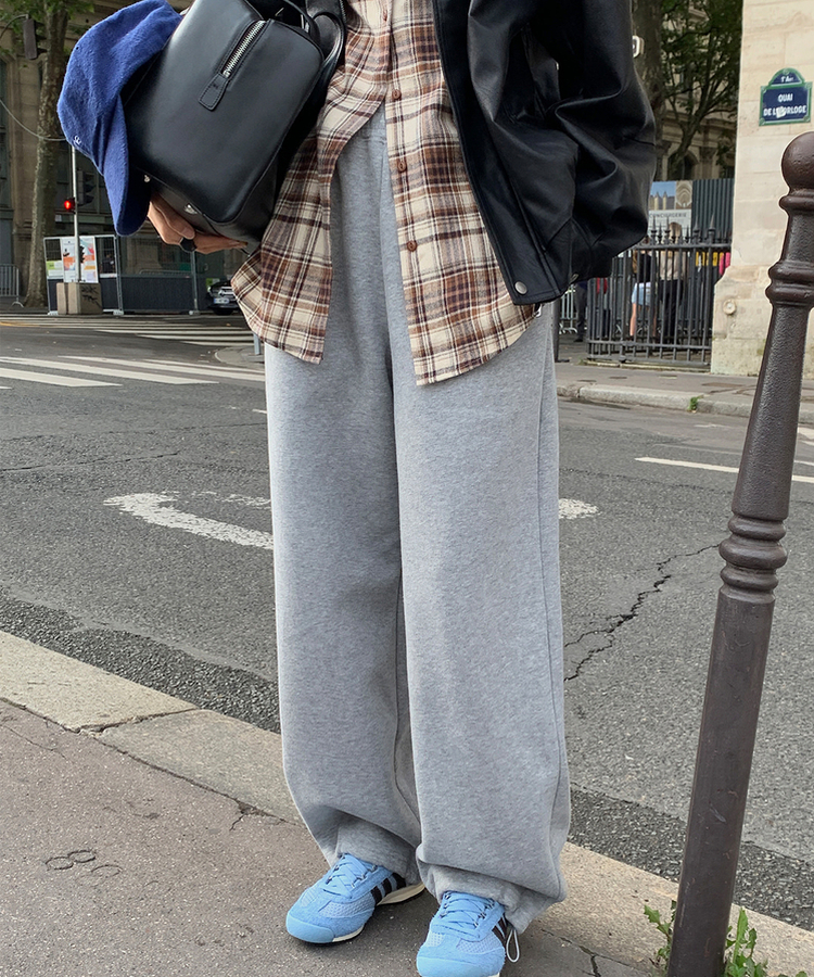 ワイドバンディングパンツ GRAY