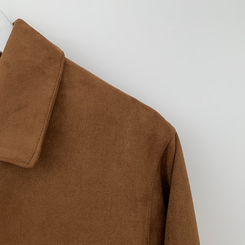 카라 투포켓 스웨이드 레더 숏자켓