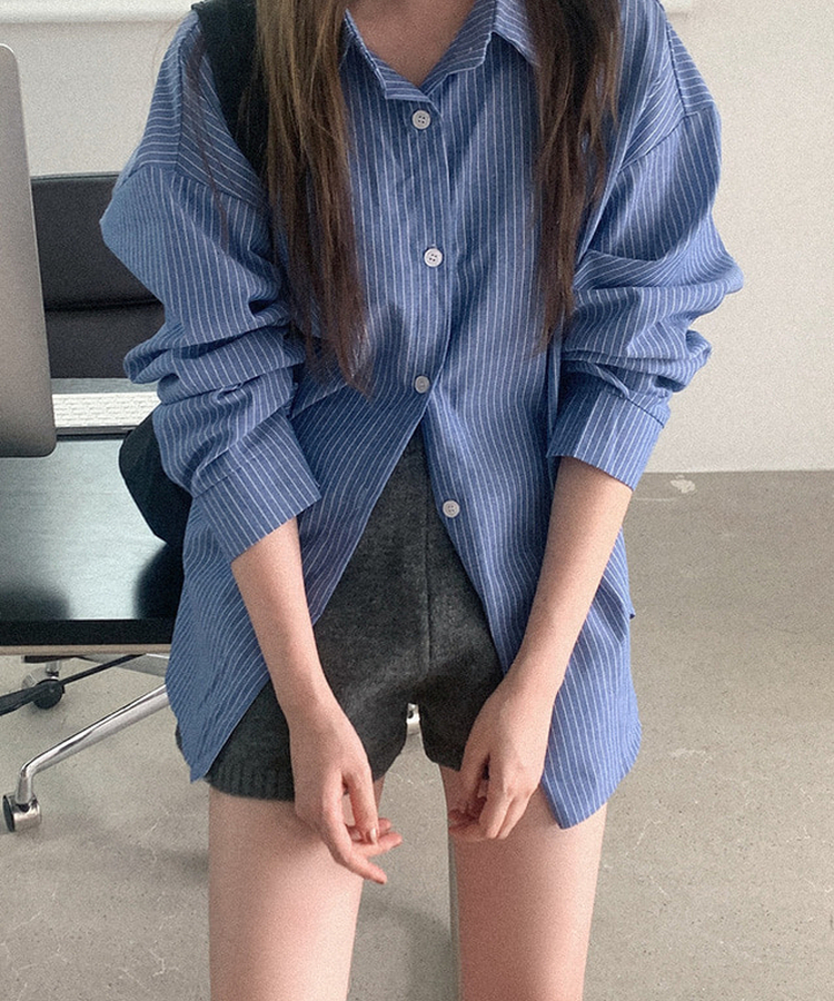 ウールニットハーフパンツ GREY