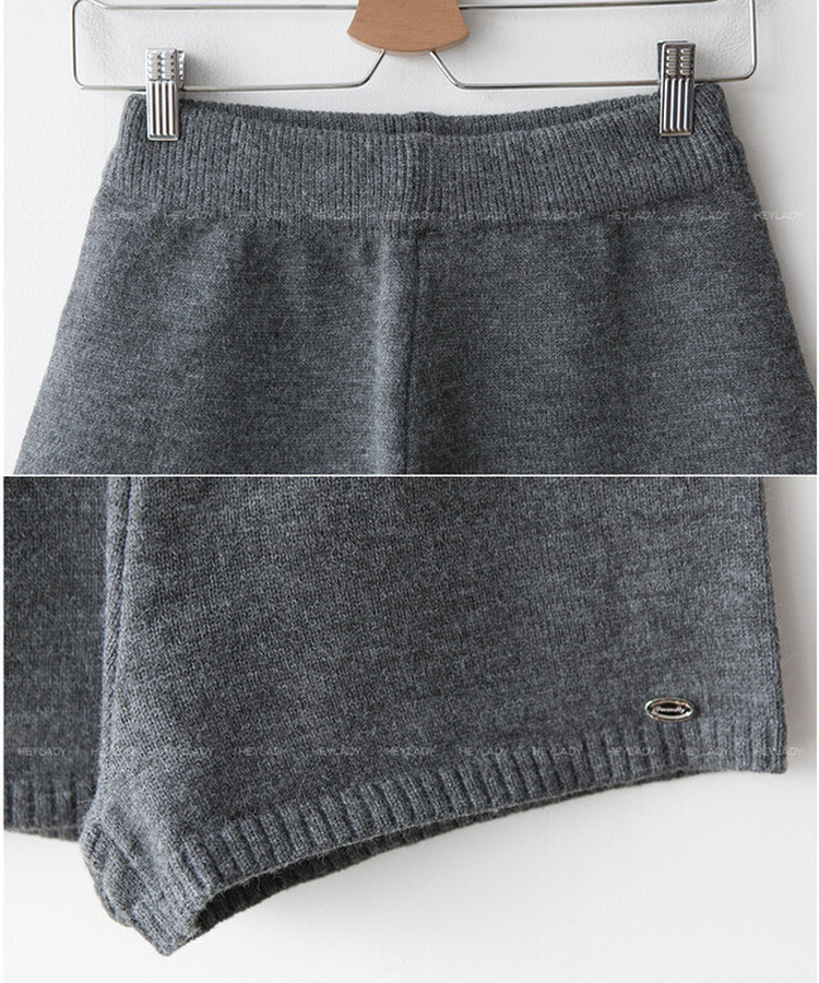 ウールニットハーフパンツ