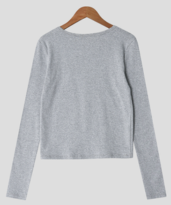 ベーシックスリム長袖Tシャツ