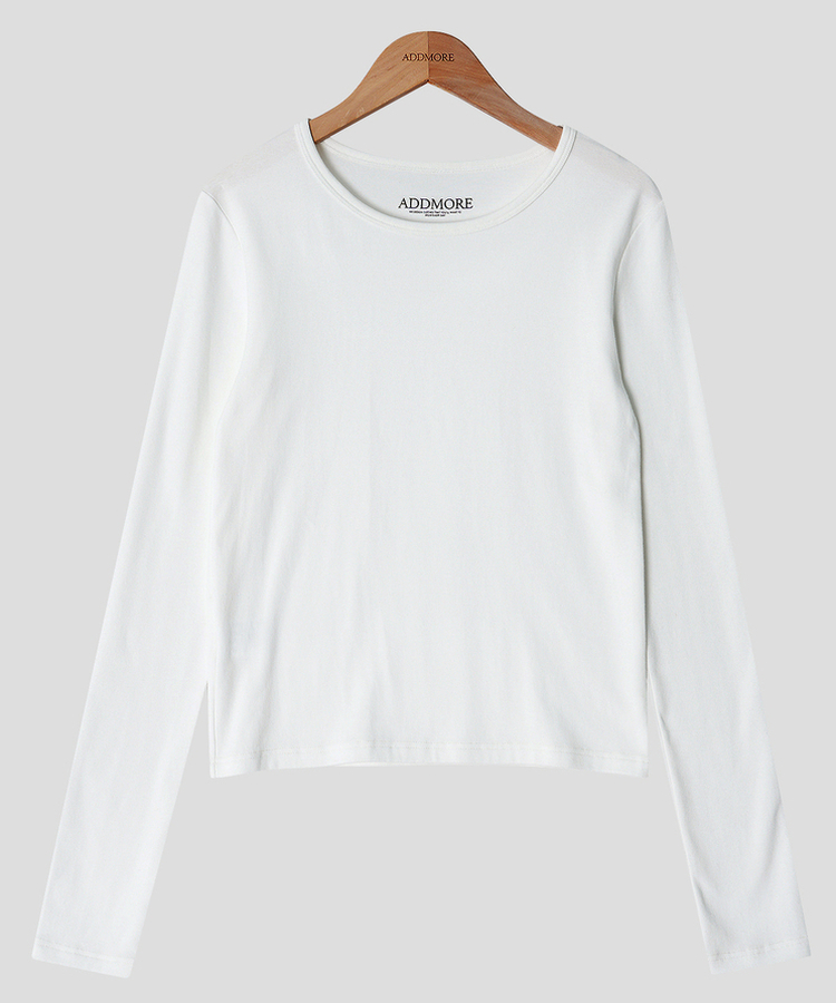 ベーシックスリム長袖Tシャツ