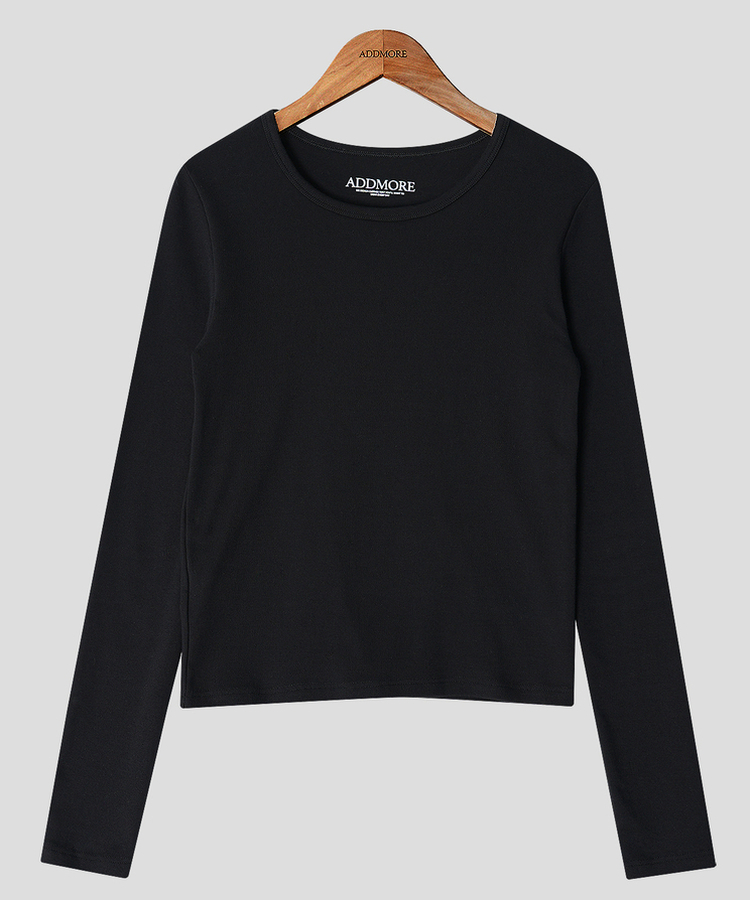 ベーシックスリム長袖Tシャツ