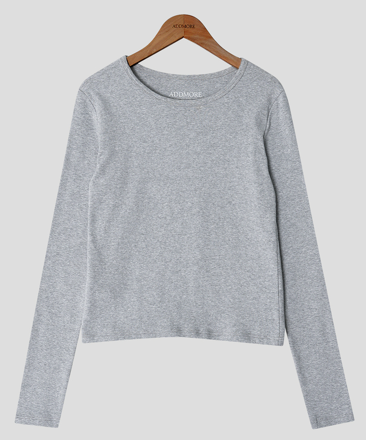 ベーシックスリム長袖Tシャツ