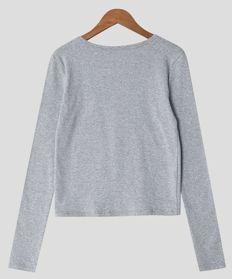 ベーシックスリム長袖Tシャツ