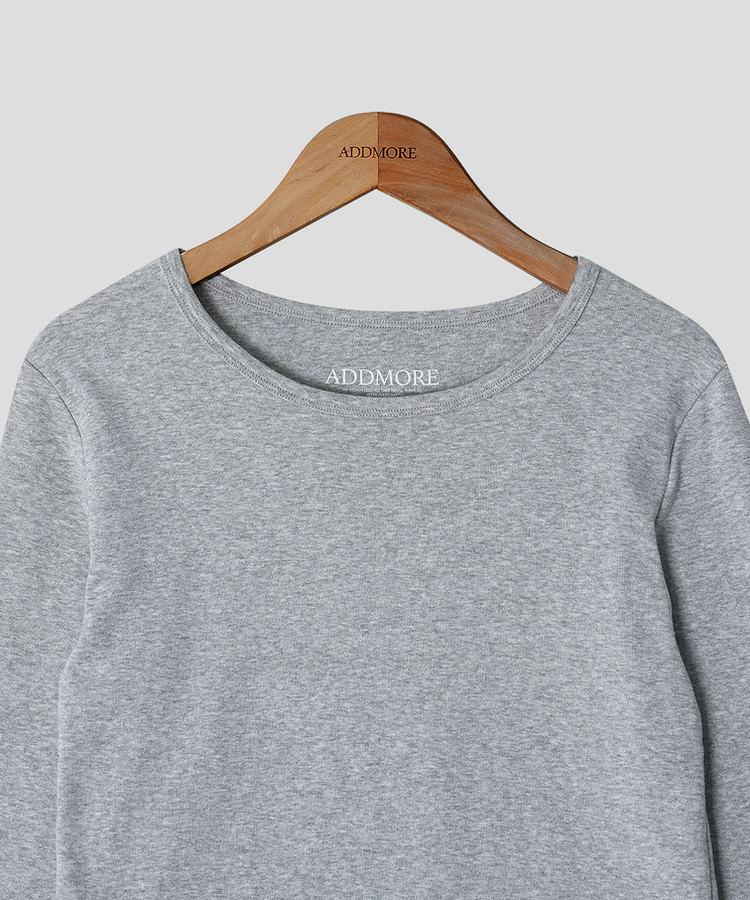 ベーシックスリム長袖Tシャツ