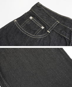 【SHORT/LONG 丈別】ワイドデニムパンツ