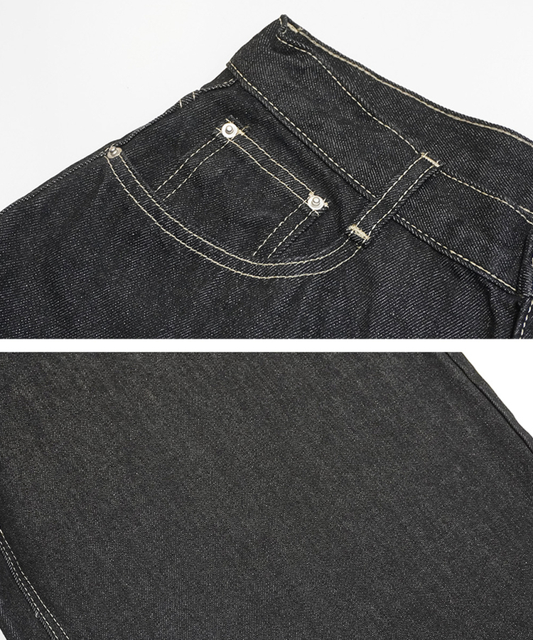 【SHORT/LONG 丈別】ワイドデニムパンツ