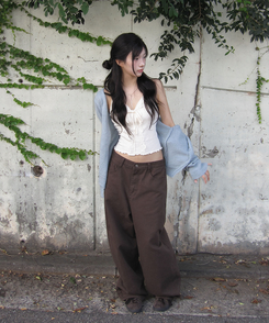 ダンキンバルーンパンツ BROWN