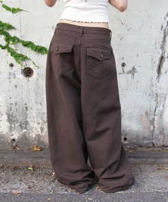 ダンキンバルーンパンツ BROWN