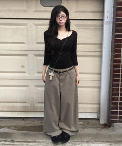 ダンキンバルーンパンツ KHAKI