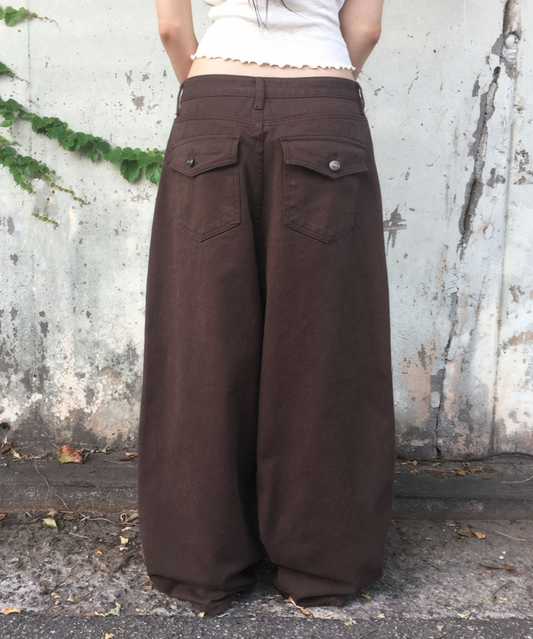 ダンキンバルーンパンツ BROWN