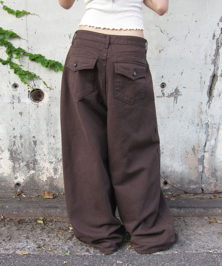 ダンキンバルーンパンツ BROWN