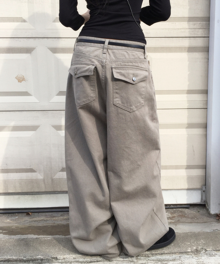 ダンキンバルーンパンツ KHAKI