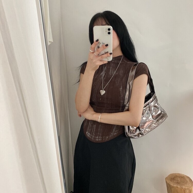 エナメルミニショルダーバッグ