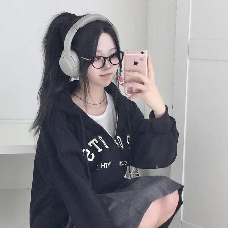 지켜주고싶은 오버핏 데일리 레터링 고퀄 자수 아방핏 박시 후드집업 곤색