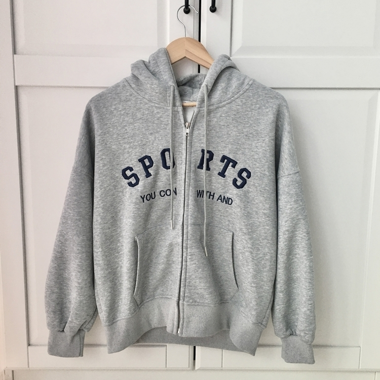 지켜주고싶은 오버핏 데일리 레터링 고퀄 자수 아방핏 박시 후드집업