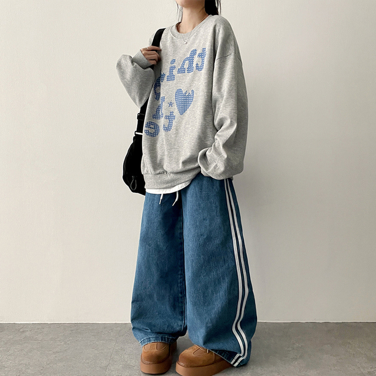 ビンテージルーズフィットトレーナー(5color)｜スウェット｜韓国