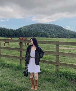 ファスナーボタンレザージャケット BLACK