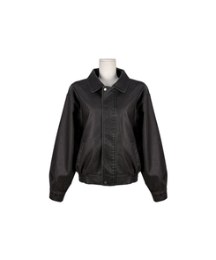 ファスナーボタンレザージャケット
